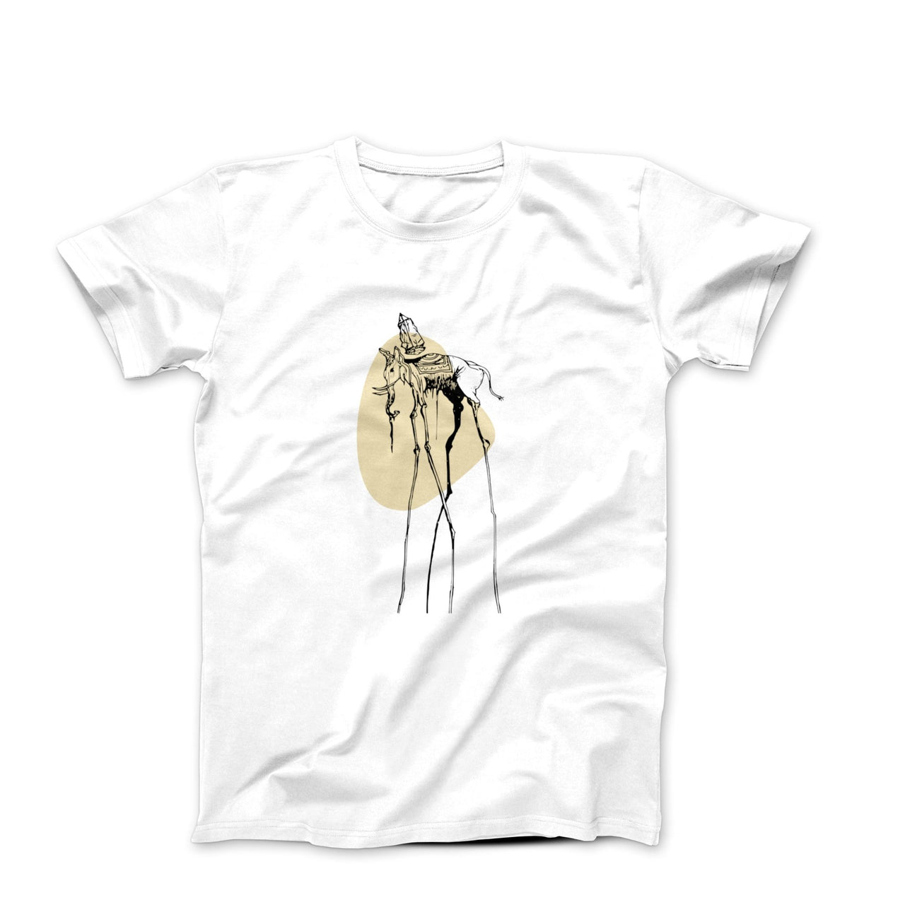 Salvador Dali Elephant Line Drawing (1948) Artwork T-shirt - Clothing - Harvey Ltd