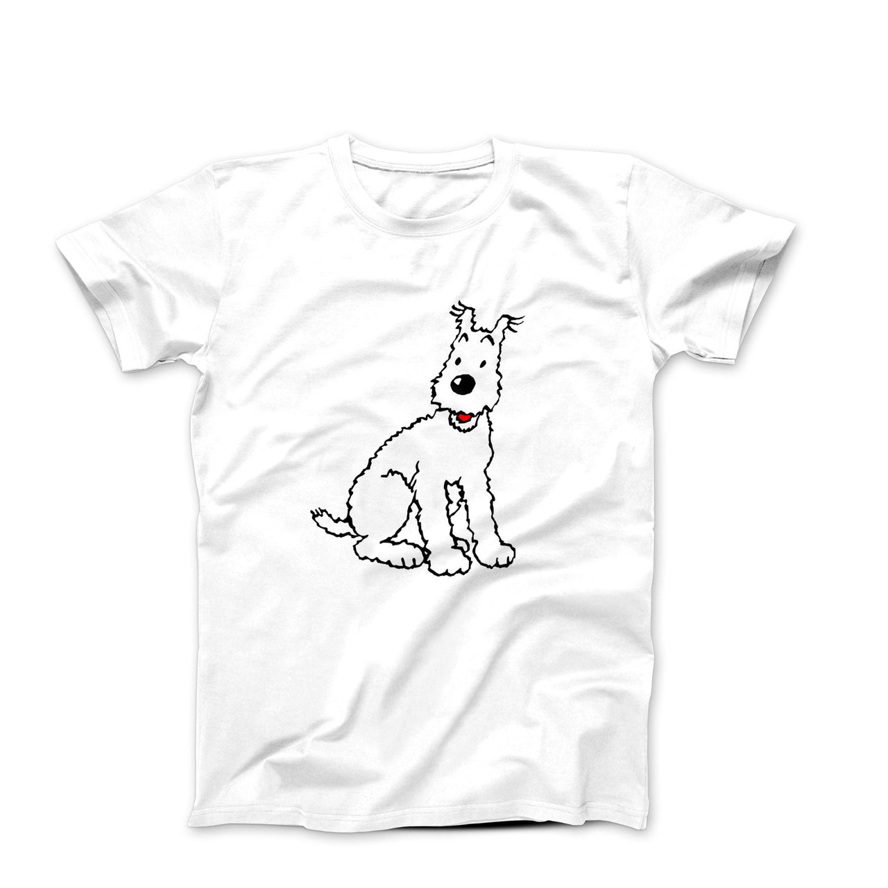 Snowy, Wire Fox Terrier Illustration T-Shirt - Clothing - Harvey Ltd