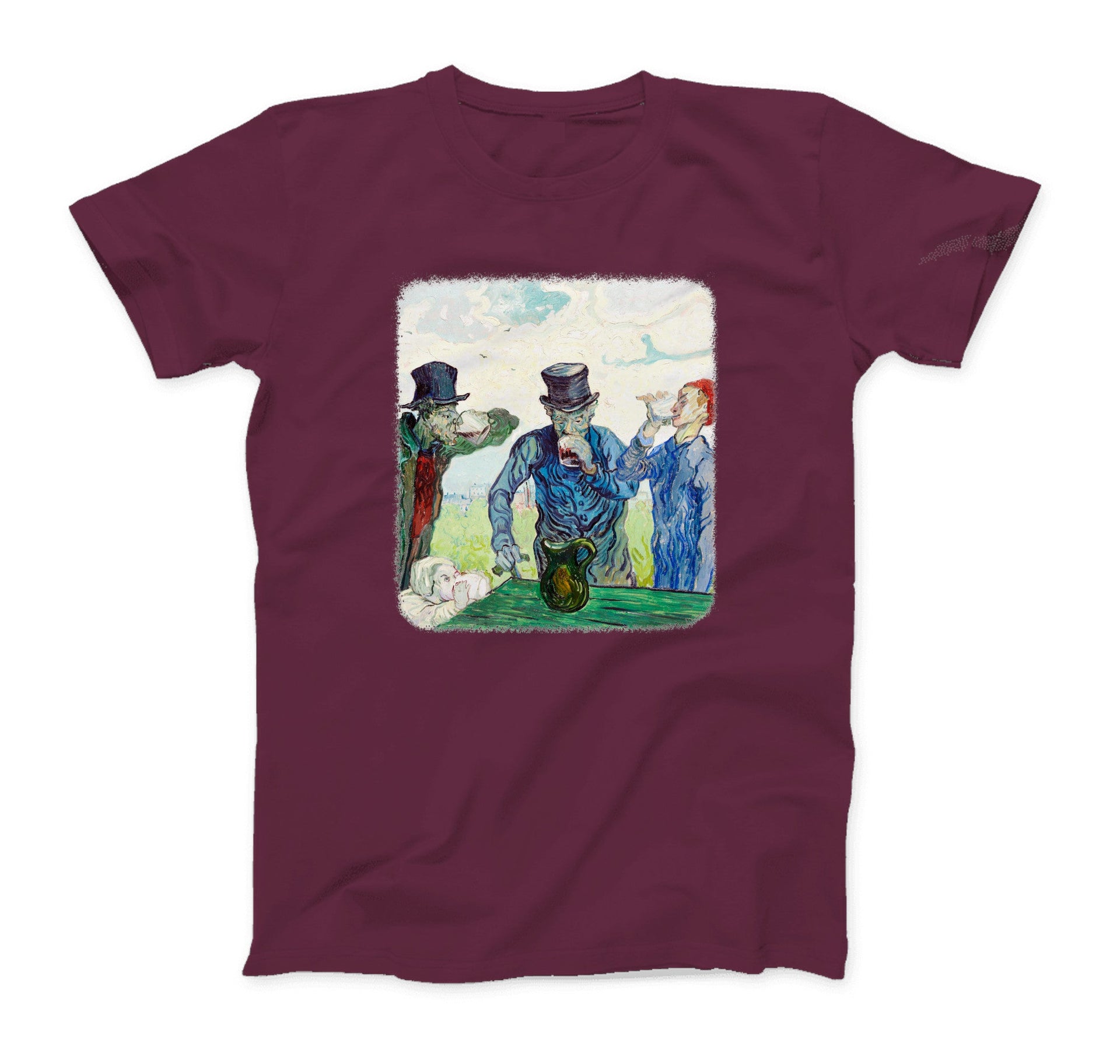 Van Gogh The Drinkers 1890 Artwork T-Shirt - Clothing - Harvey Ltd
