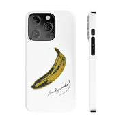 Warhol's Banana (1967) Pop Art Slim White Phone Case - Accessories - Harvey Ltd