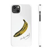 Warhol's Banana (1967) Pop Art Slim White Phone Case - Accessories - Harvey Ltd