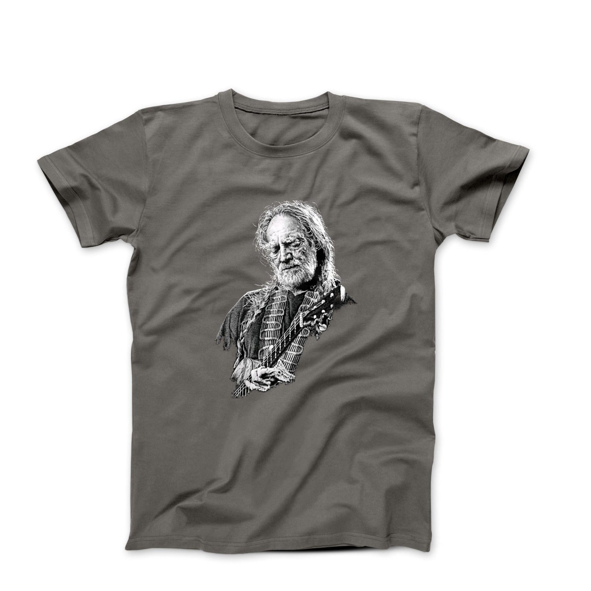 Willie Nelson Portrait Drawing T-shirt - Clothing - Harvey Ltd